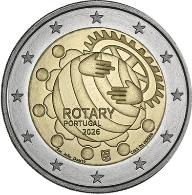 Foto de 2026 PORTUGAL 2 EUROS ROTARY