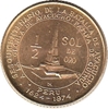 Foto de 1976 PERU 1/2 SOL DE ORO BATALLA AYACUCHO