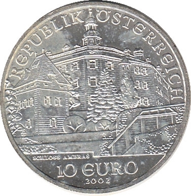 Foto de 2002 AUSTRIA 10 Euros PALACIO AMBRAS